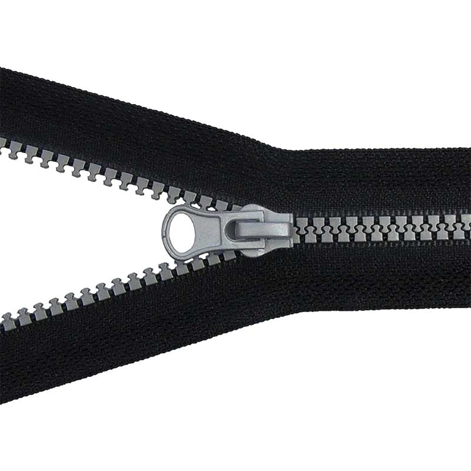 maDDma Reißverschluss Profil Reißverschluss 5mm 45-85cm teilbar m. Autolock, 40cm
