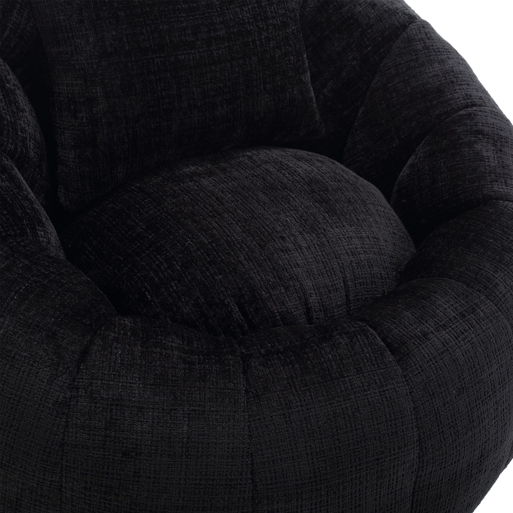 HAUSS SPLOE Stuhl 360°Rotation super weiche Couch Schlafzimmer Feature Sitzsack-Sofa (hoher Dichte Memory-Schaum gefüllter erwachsener Sitzsack-Stuhl und Wohnzimmer), runder drehbarer Sitzsack-Stuhl