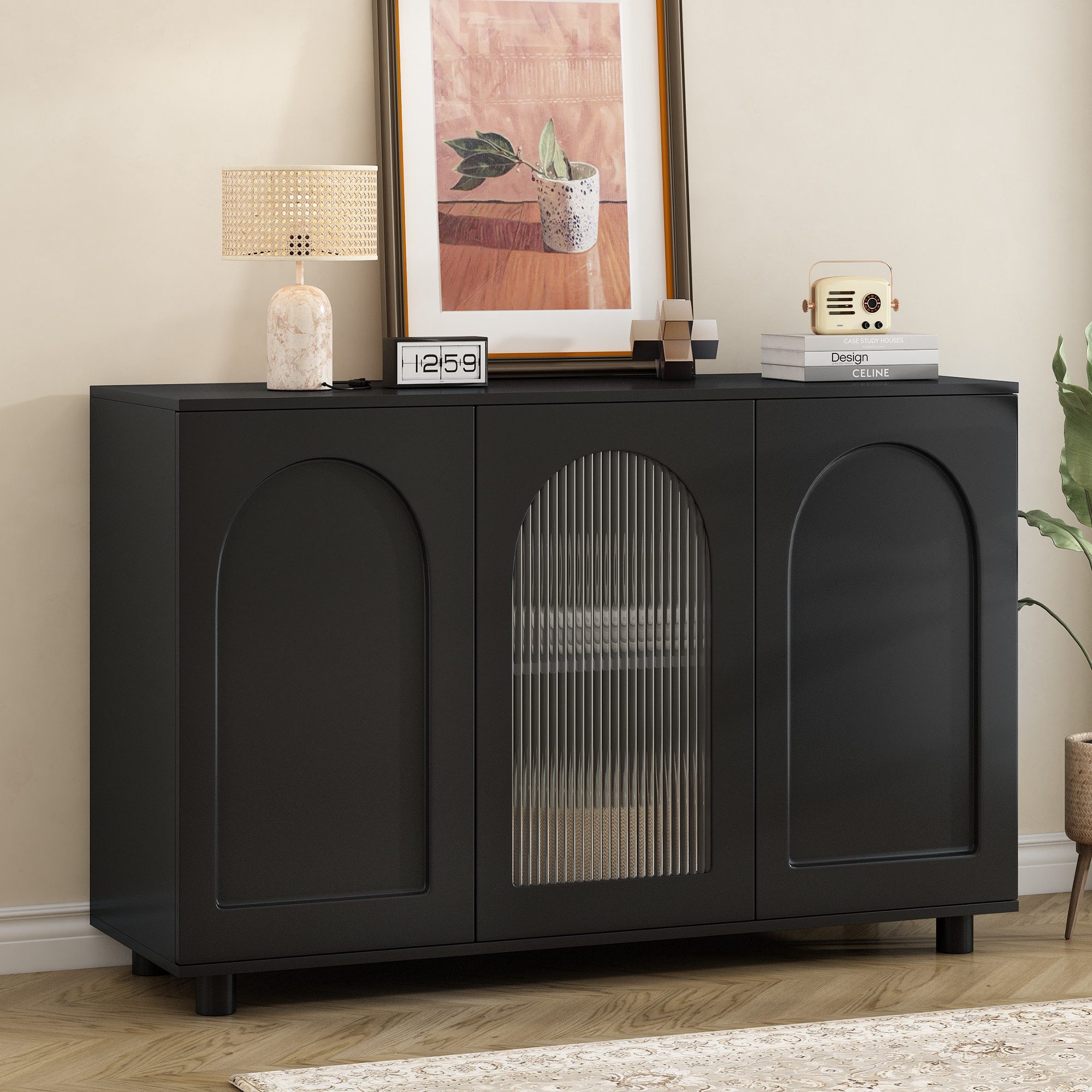 Flieks Sideboard mit verstellbarer Einlegeböden (120x40x78,5 cm, 1 St), Meh günstig online kaufen