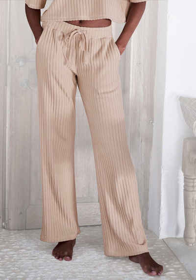 LASCANA Homewearhose -Loungehose (1-tlg) mit weitem Bein und seitlichen Taschen, Loungeanzug