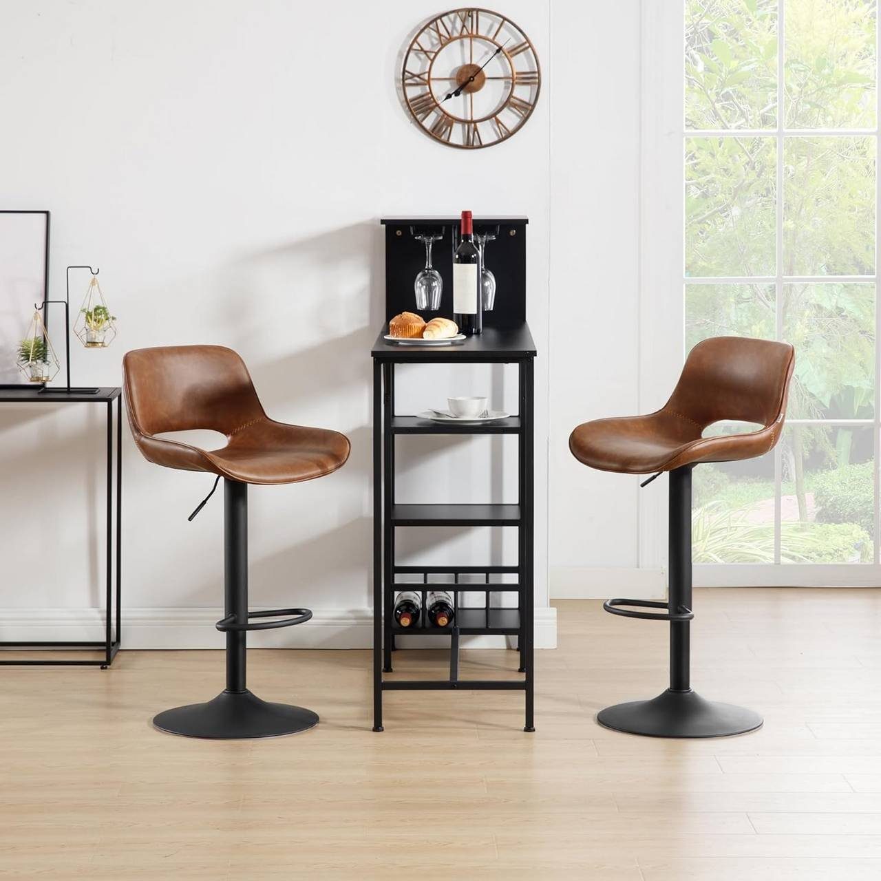 Woltu Barhocker (2 St), höhenverstellbar, Tresenstuhl, günstig online kaufen