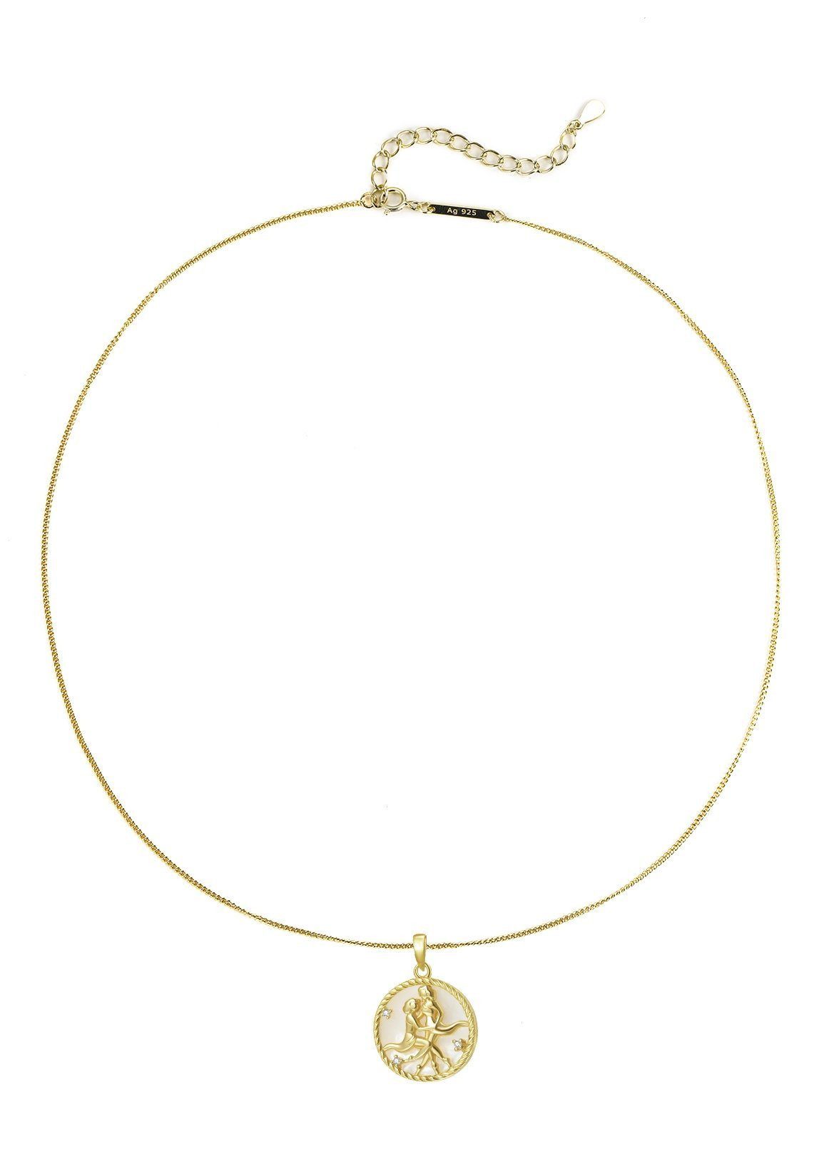 Hey Happiness Silberkette Damen mit Sternzeichen Anhänger & Zirkonia, 925 S günstig online kaufen