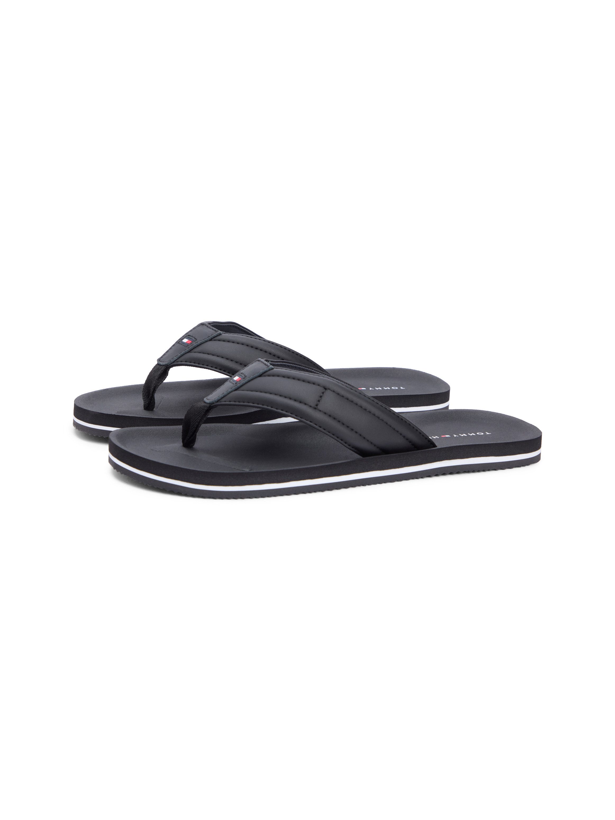 Tommy Hilfiger HILFIGER PADDED BEACH SANDAL Zehentrenner Sommerschuh, Flats günstig online kaufen