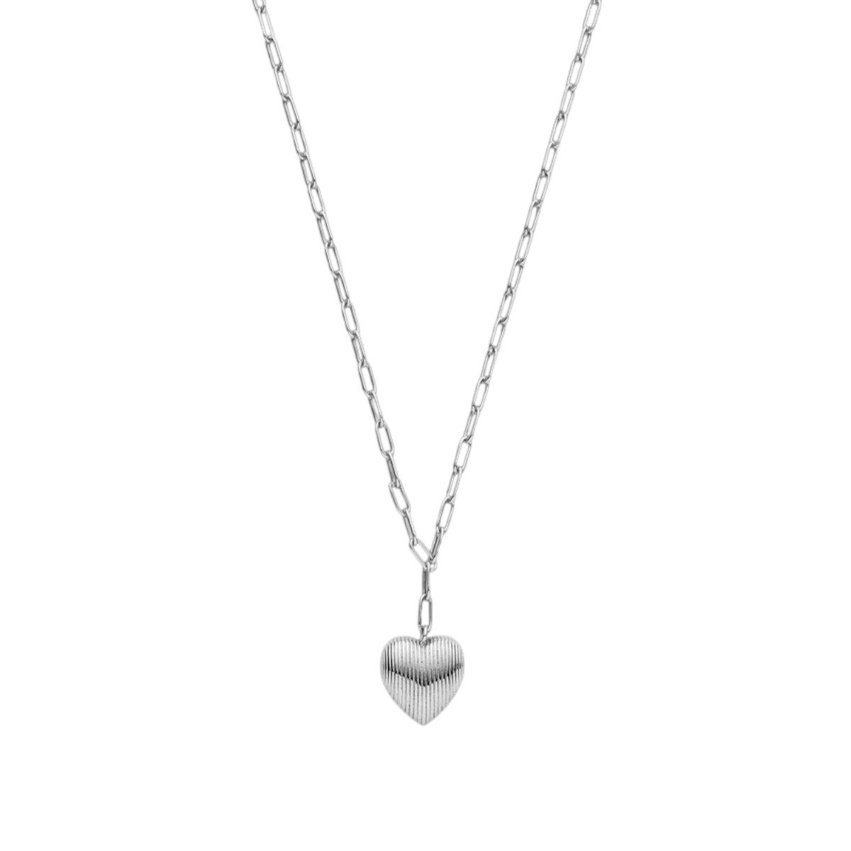 XENOX Kette mit Anhänger Xenox Halskette mit Anhänger Damen Heartbeat Sterlingsilber XS91905
