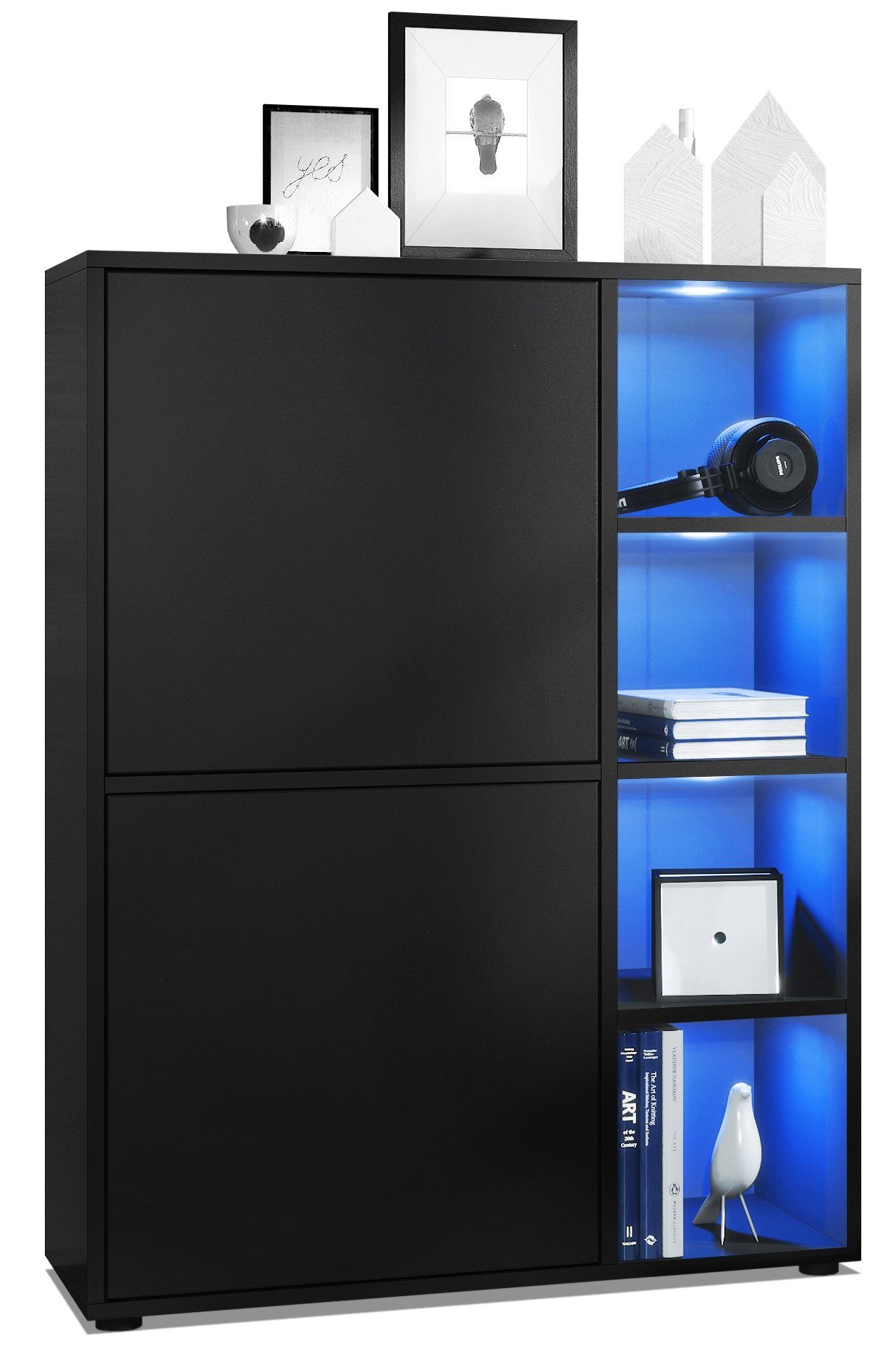 Vladon Highboard Cuba (Anrichte mit 2 günstig online kaufen