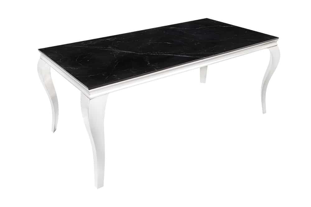 riess-ambiente Esstisch MODERN BAROCK 180cm schwarz / anthrazit / silber (Einzelartikel, 1-St)