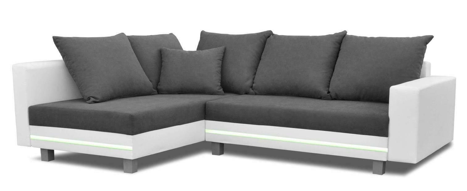 JVmoebel Sofa Weiße Luxus L-Form Couch Wohnladschaft Sofa Textilmöbel Neu, Made in Europe