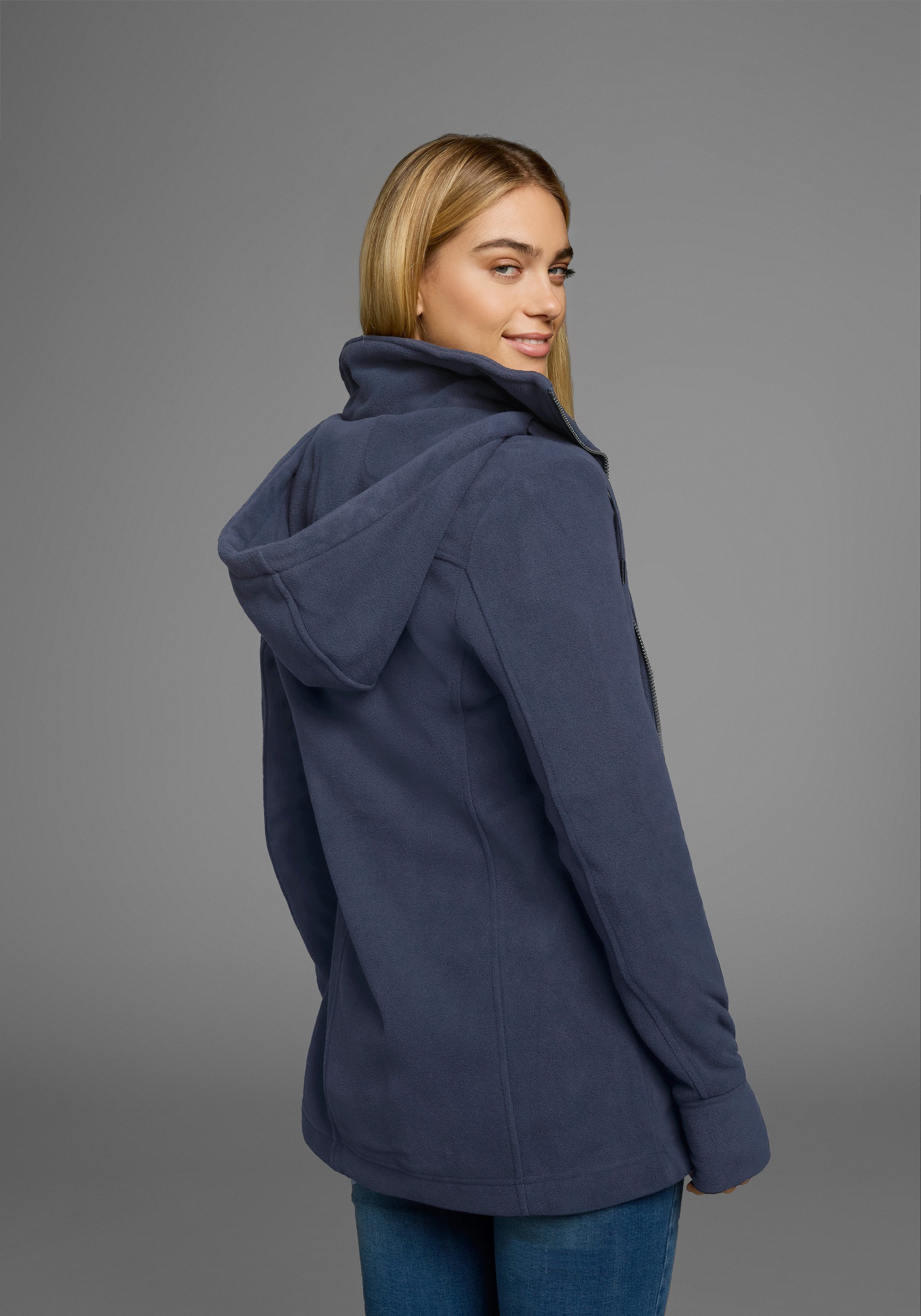 Polarino Fleecejacke aus Fleece, atmungsaktiv, schnell trocknend – Bild 5 von 5