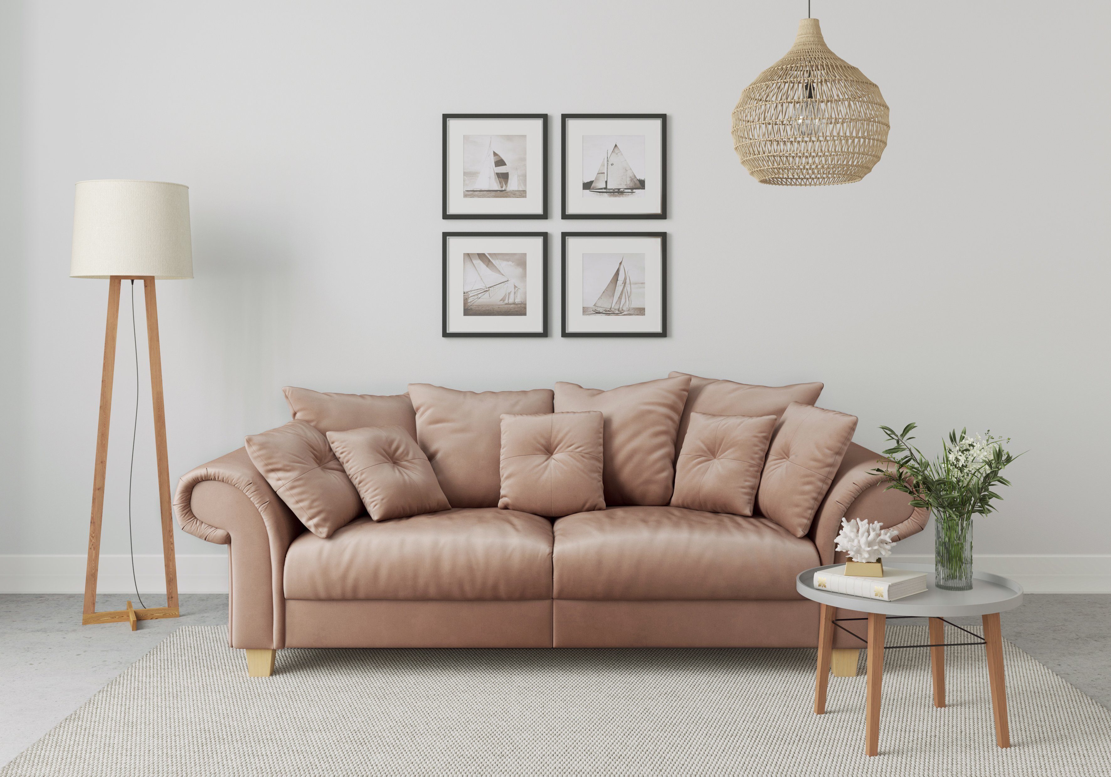 Big-Sofa mit Home kuschelige weichem Kissen Design, und 2 Teile, zeitlosem Queenie affaire Megasofa, viele Sitzkomfort