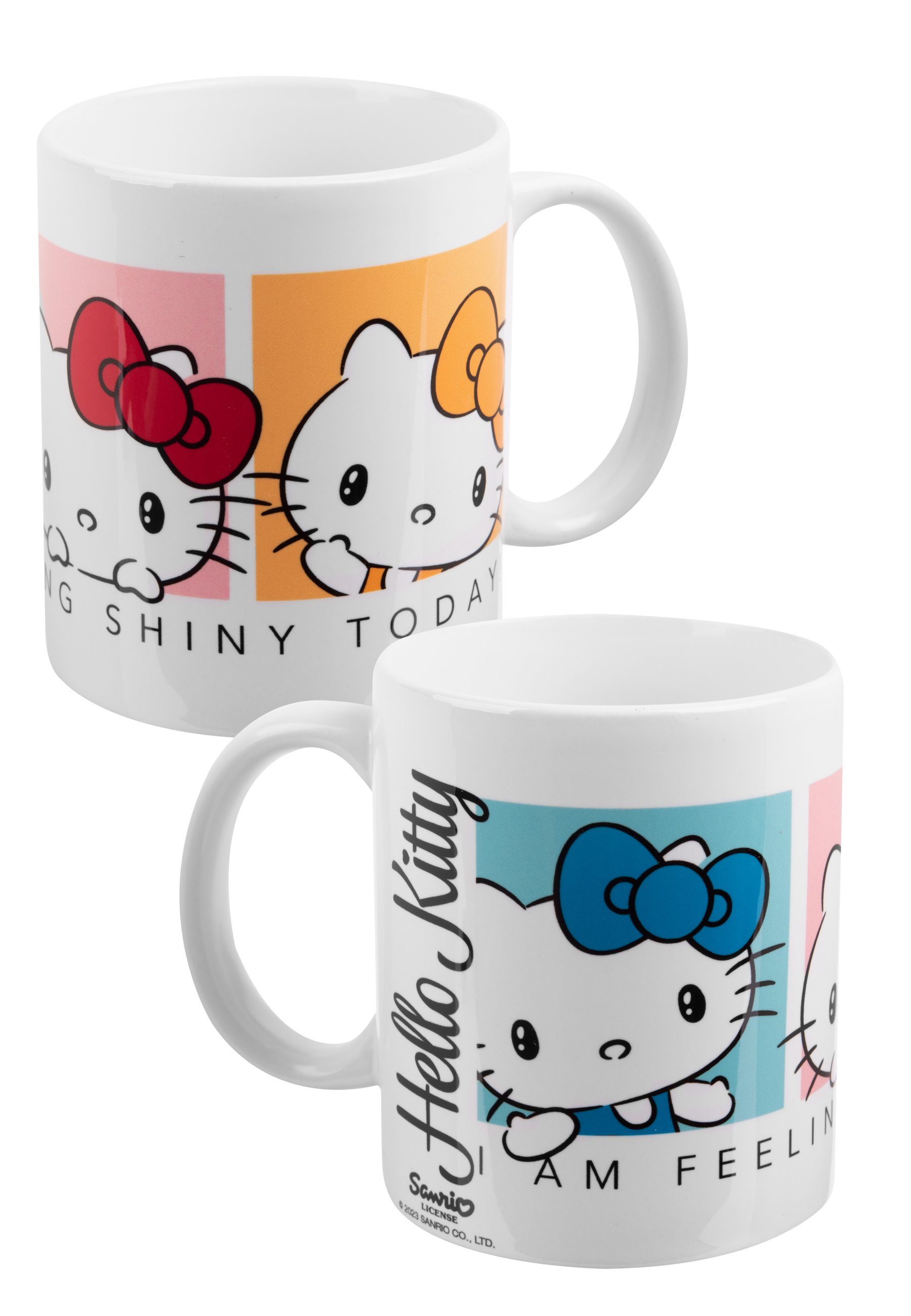 United Labels® Tasse Hello Kitty Tasse - Becher Kaffeetasse 320 ml, Porzellan