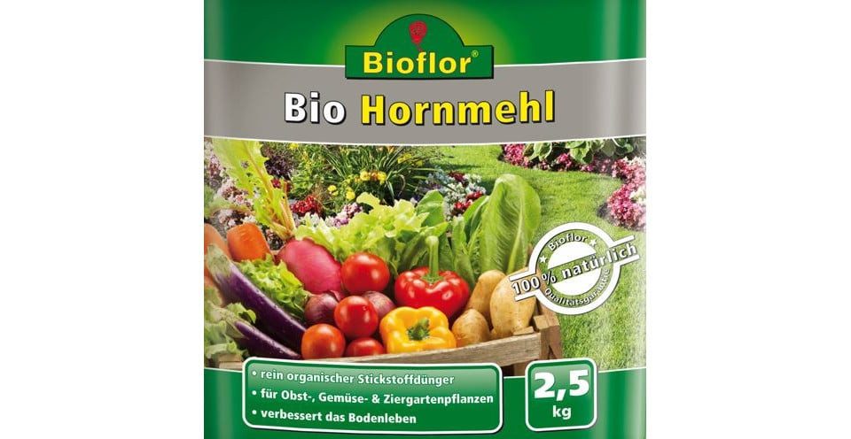 Bioflor Gemüsedünger Bioflor Hornmehl 2,5 kg Beutel, Bio