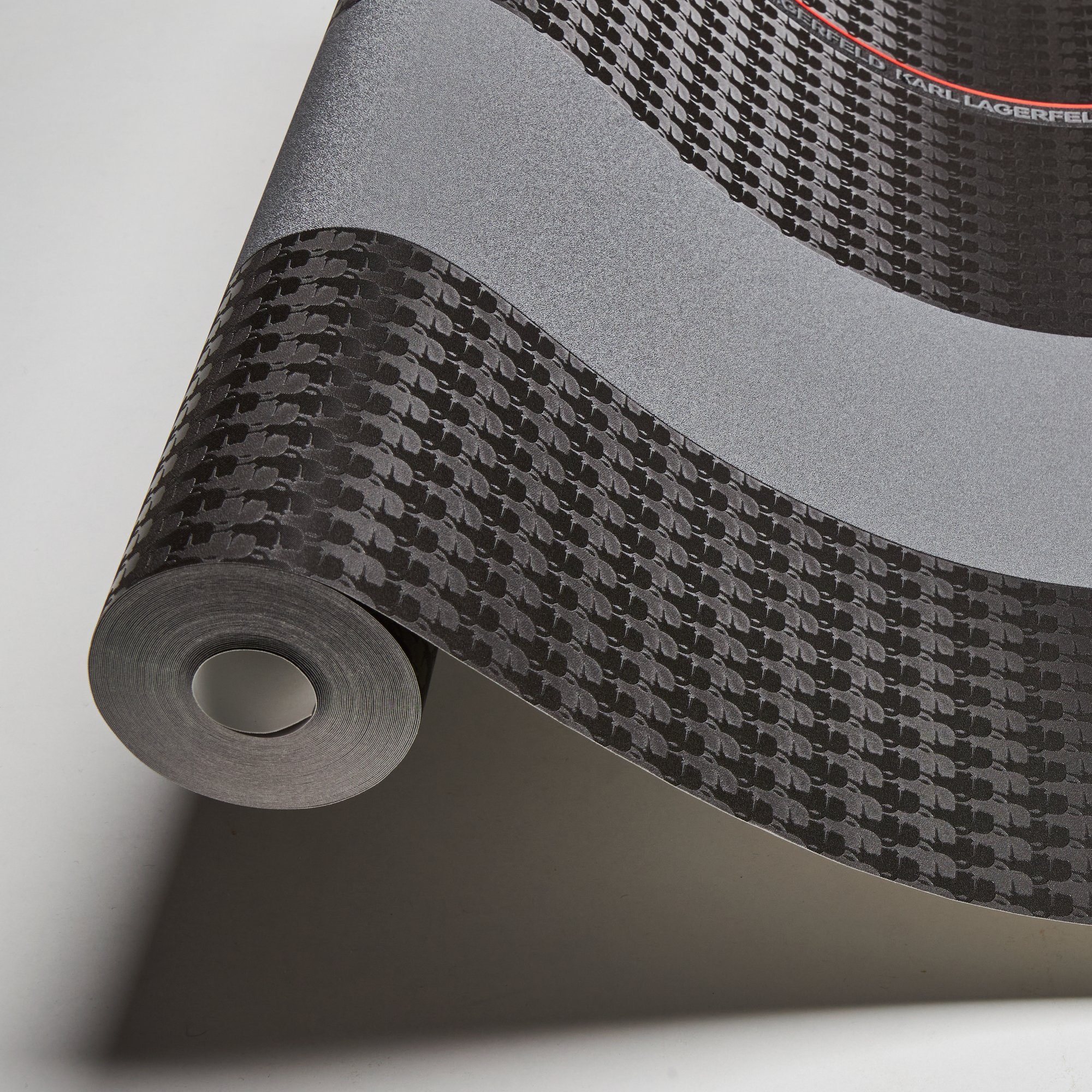 KARL LAGERFELD Mustertapete Karl Lagerfeld, Design Tapete, schwarz, rot 378481