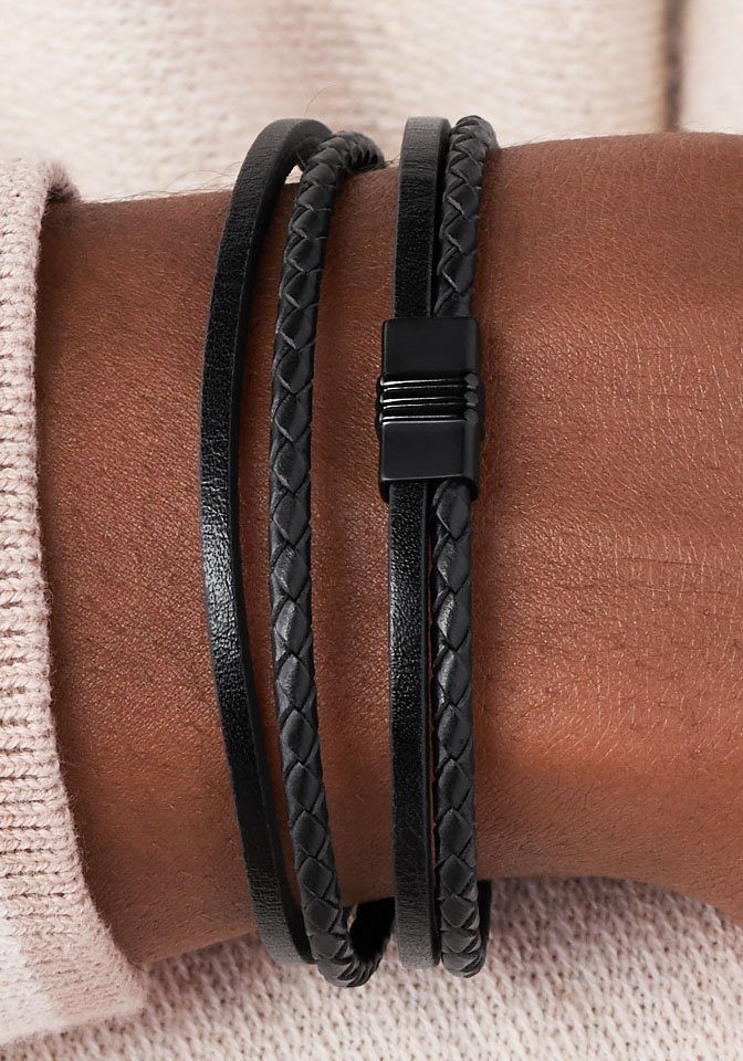 Fossil Armband Schmuck Geschenk Edelstahl Leder VINTAGE CASUAL