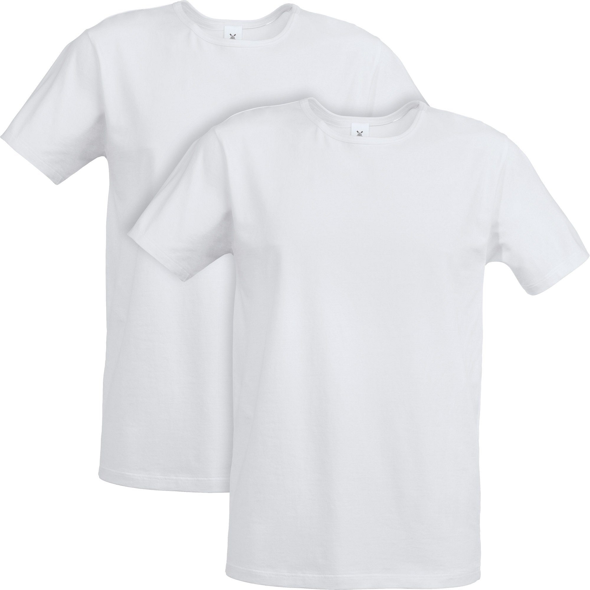 Erwin Müller T-Shirt Herren-Unterhemd, 1/2-Arm 2er-Pack (2-tlg) Single-Jersey Uni weiß