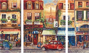 Schipper Malen nach Zahlen Meisterklasse Triptychon - Paris Nostalgie, Made in Germany