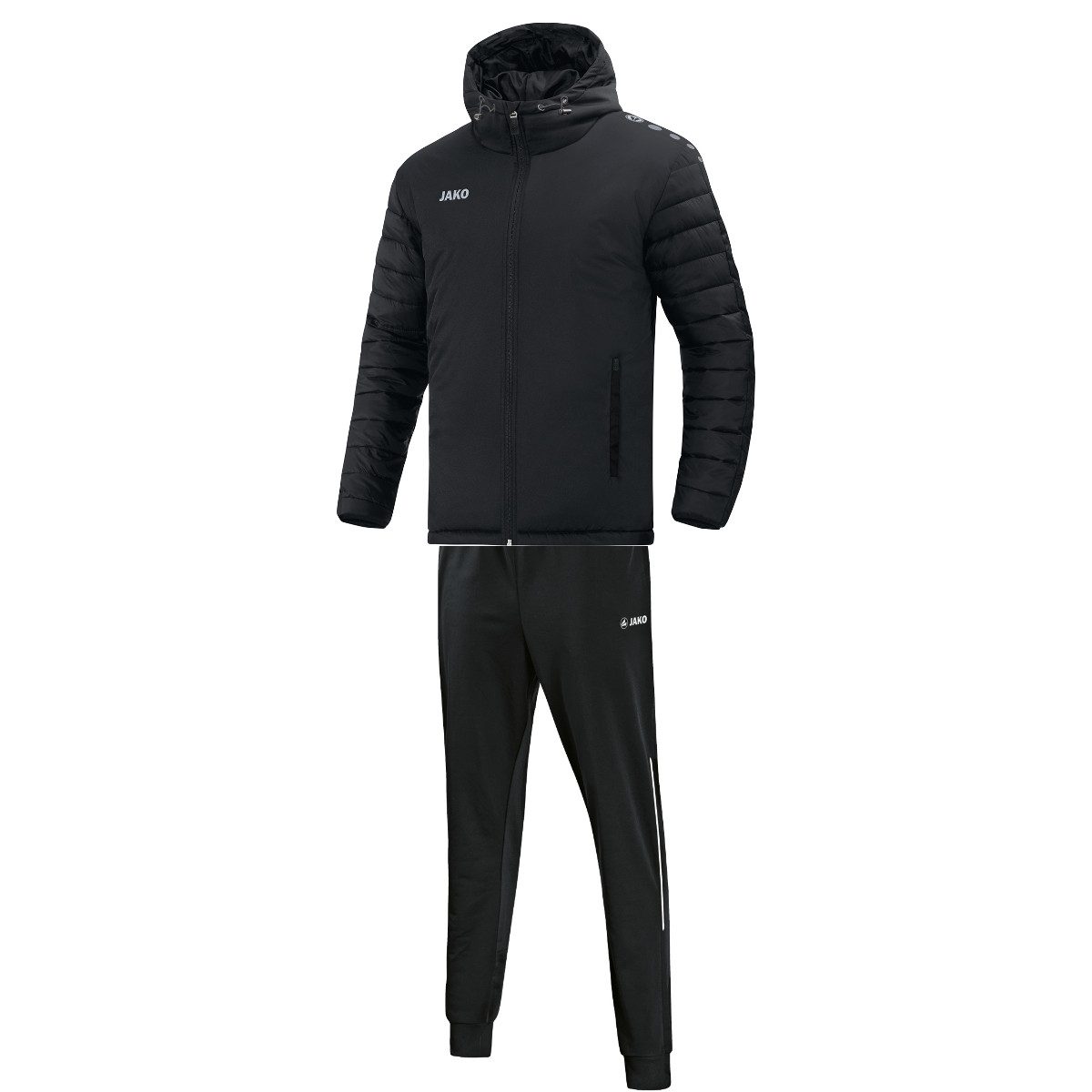 Jako Trainingsjacke 7201 Stadionjacke Team + 9272 Polyesterhose Attack 2.0 Set (Winterjacke + Polyesterhose Set, 1 x Stadionjacke + 1 x Polyesterhose)