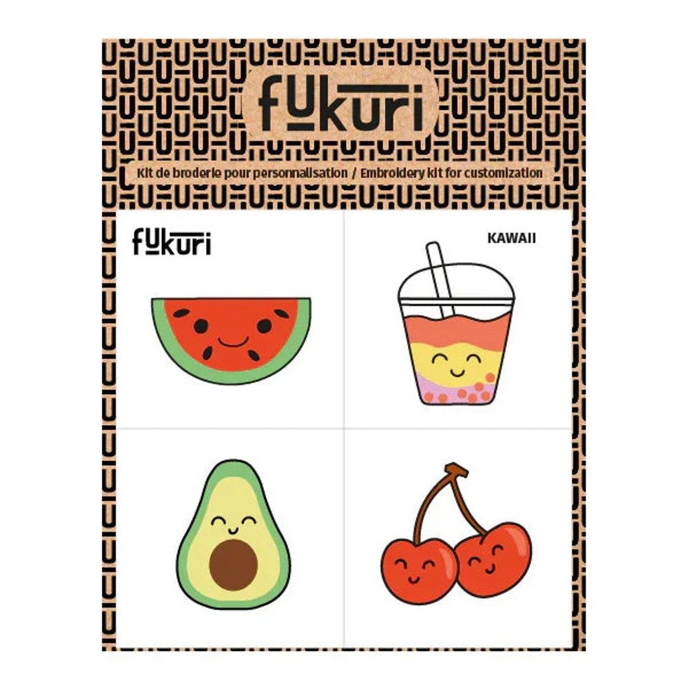 Fukuri Kreativset Stickerei Stickvorlage Wasserlösliches Stickblatt Anleitung 4 Motive