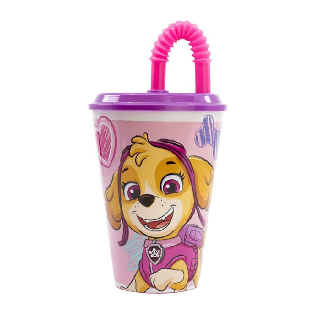 Trinkflasche Wasserbecher 430 ml Pink für Kinder - Trinkbecher