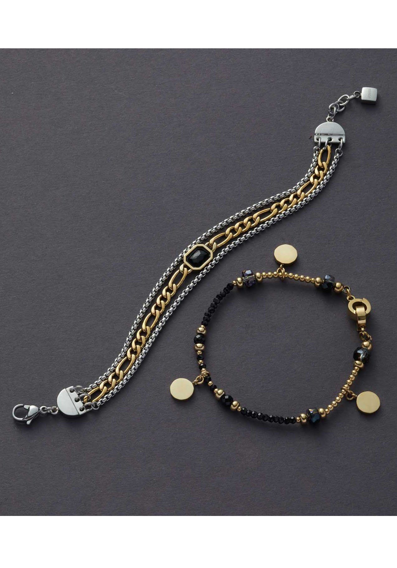Damen Schmuck LEONARDO Armband Cesira Clip&Mix, 018305, mit Glasperlen