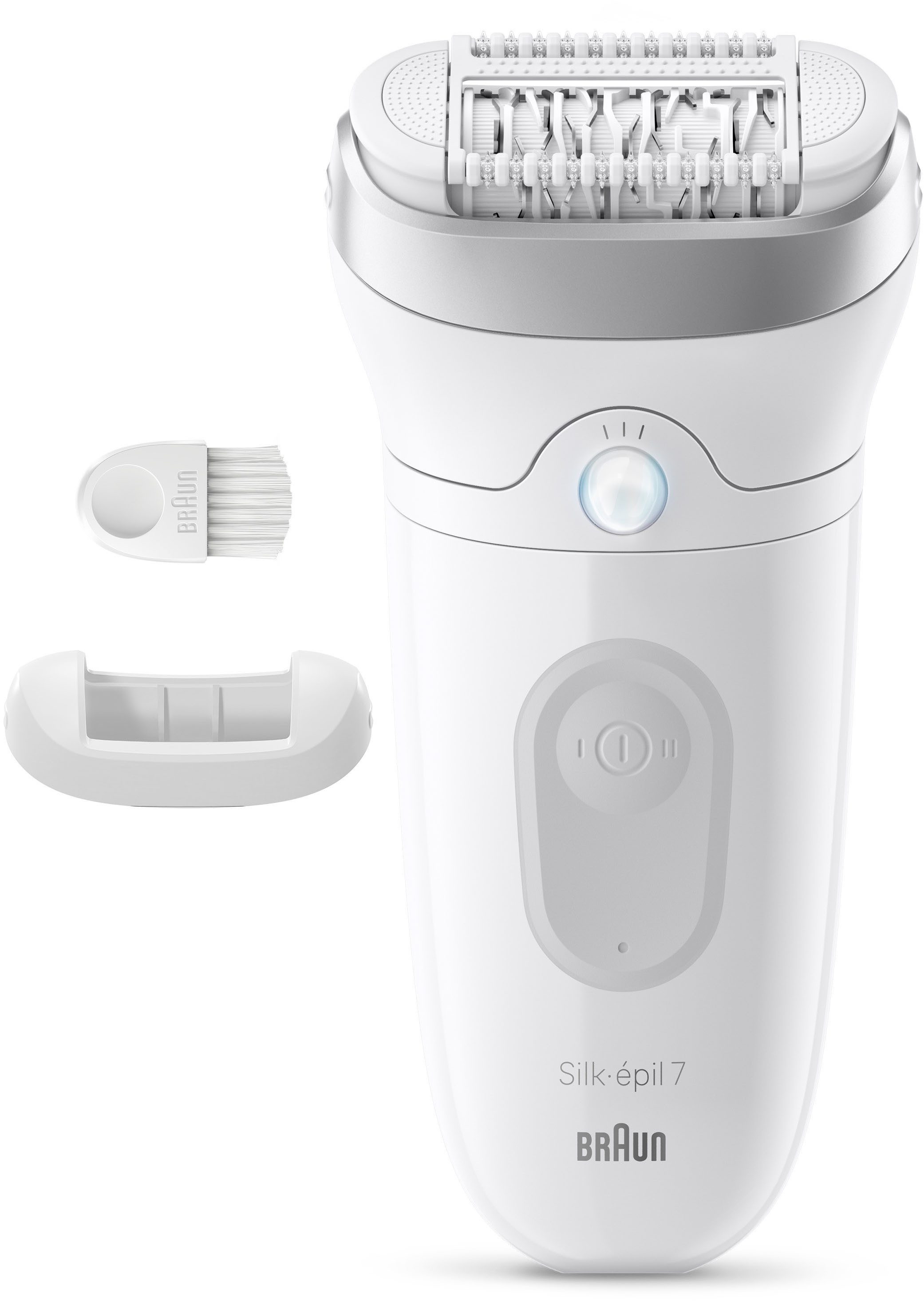 Braun Epilierer Silk-épil 7 SE7-011, Wet & Dry, breiter Kopf, langanhaltend glatte Haut