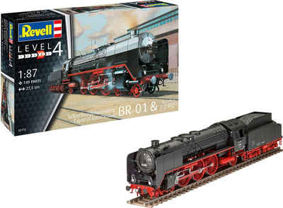 Revell® Modellbausatz H0 Schnellzuglokomotive BR01 & Tender 2'2' T32, Maßstab 1:87, Made in Europe