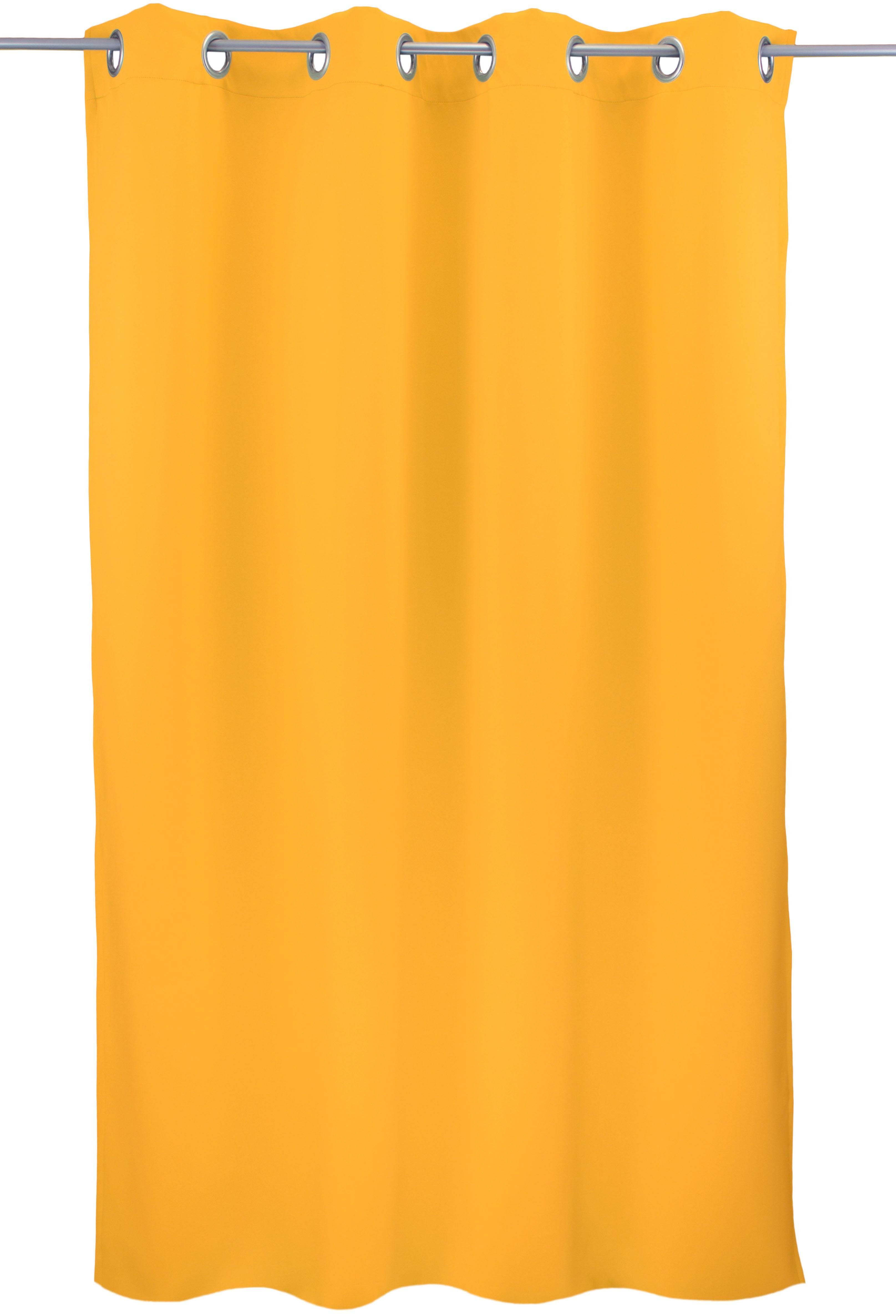 Vorhang Leon1, VHG, Ösen (1 St), verdunkelnd gelb