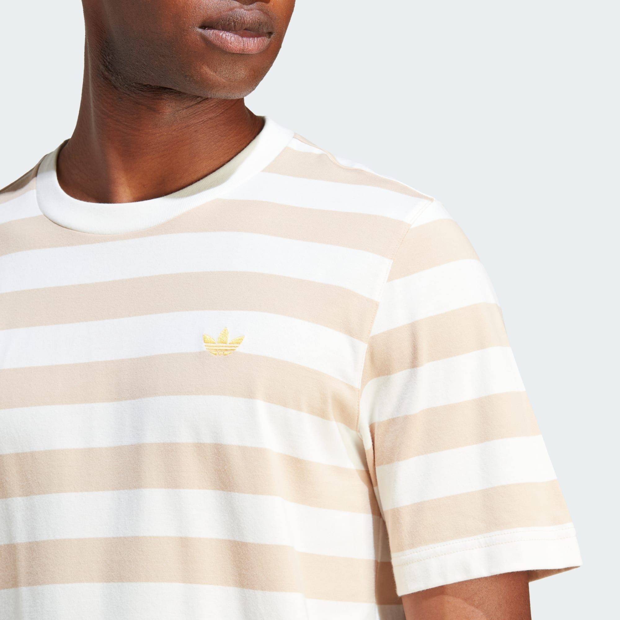 adidas Originals T-Shirt NICE STRIPED Off T-SHIRT White
