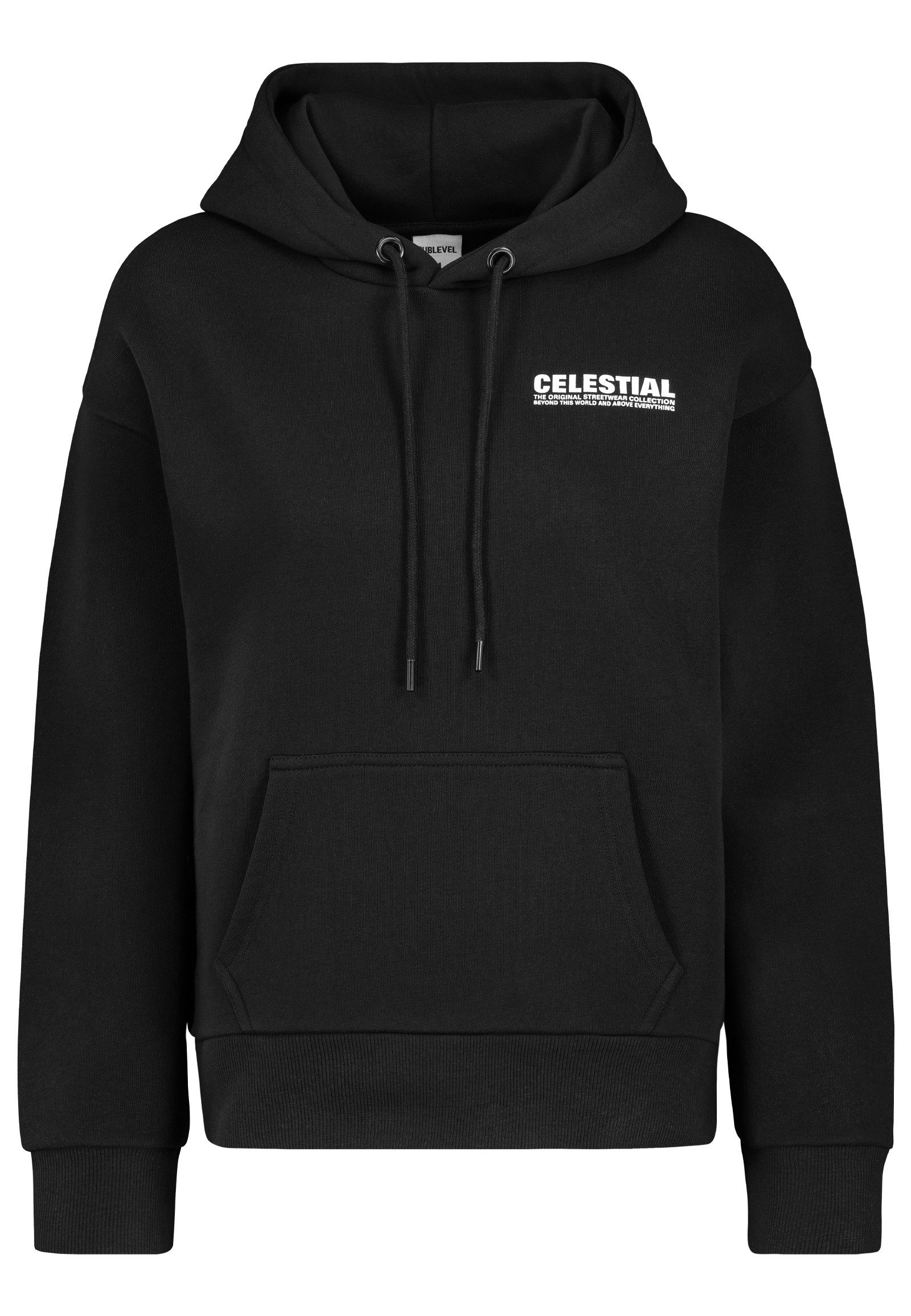 SUBLEVEL Hoodie Weicher mit Print und Komfortpassform (1-tlg) Hoodie mit Brustprint