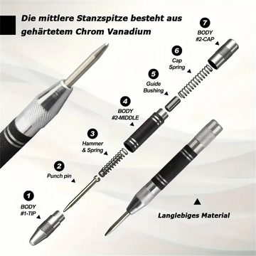 RefinedFlare Hammer Automatischer Körner, Hochleistungsfeder, einstellbare Spannung (2-St)