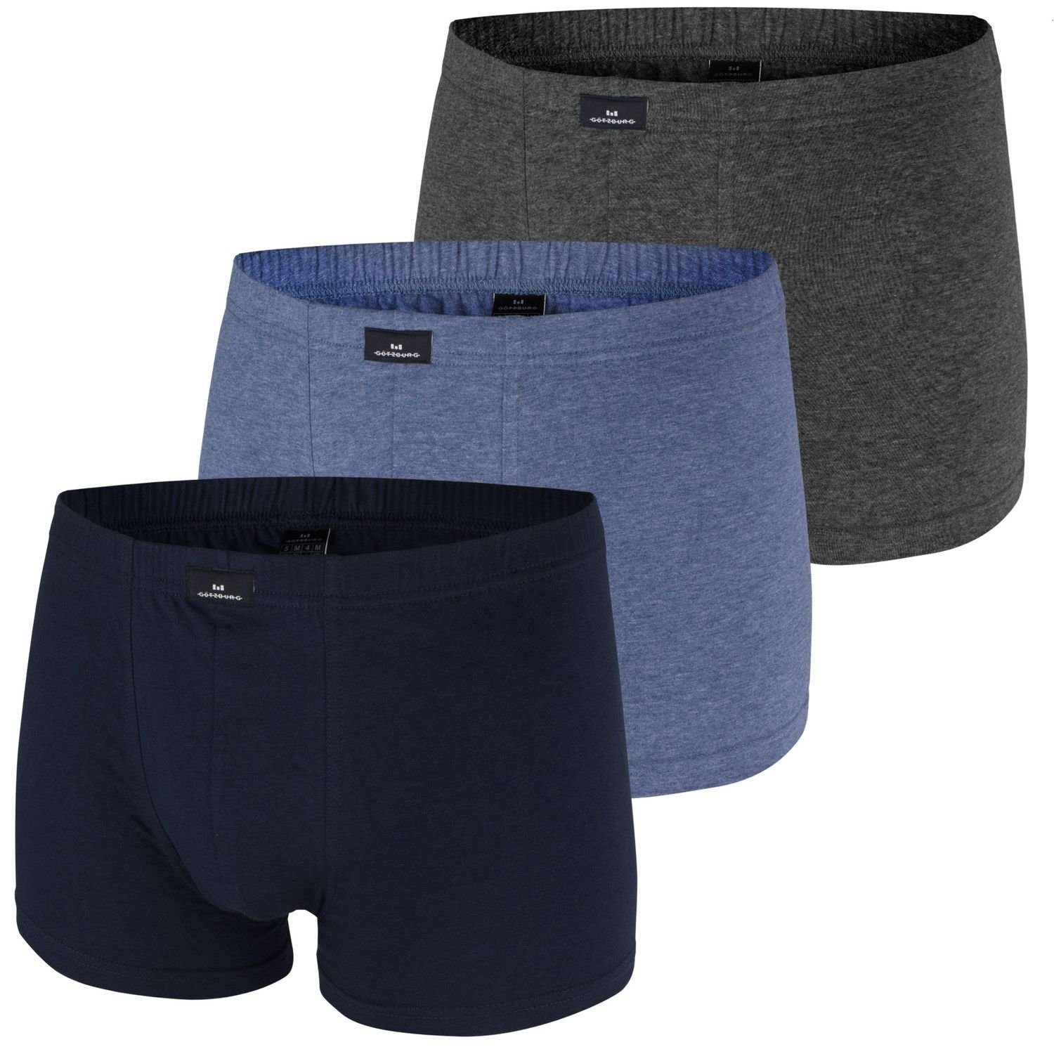 GÖTZBURG Boxershorts Tower (3-St., 3er-Pack) ohne Eingriff, aufgedoppelter günstig online kaufen