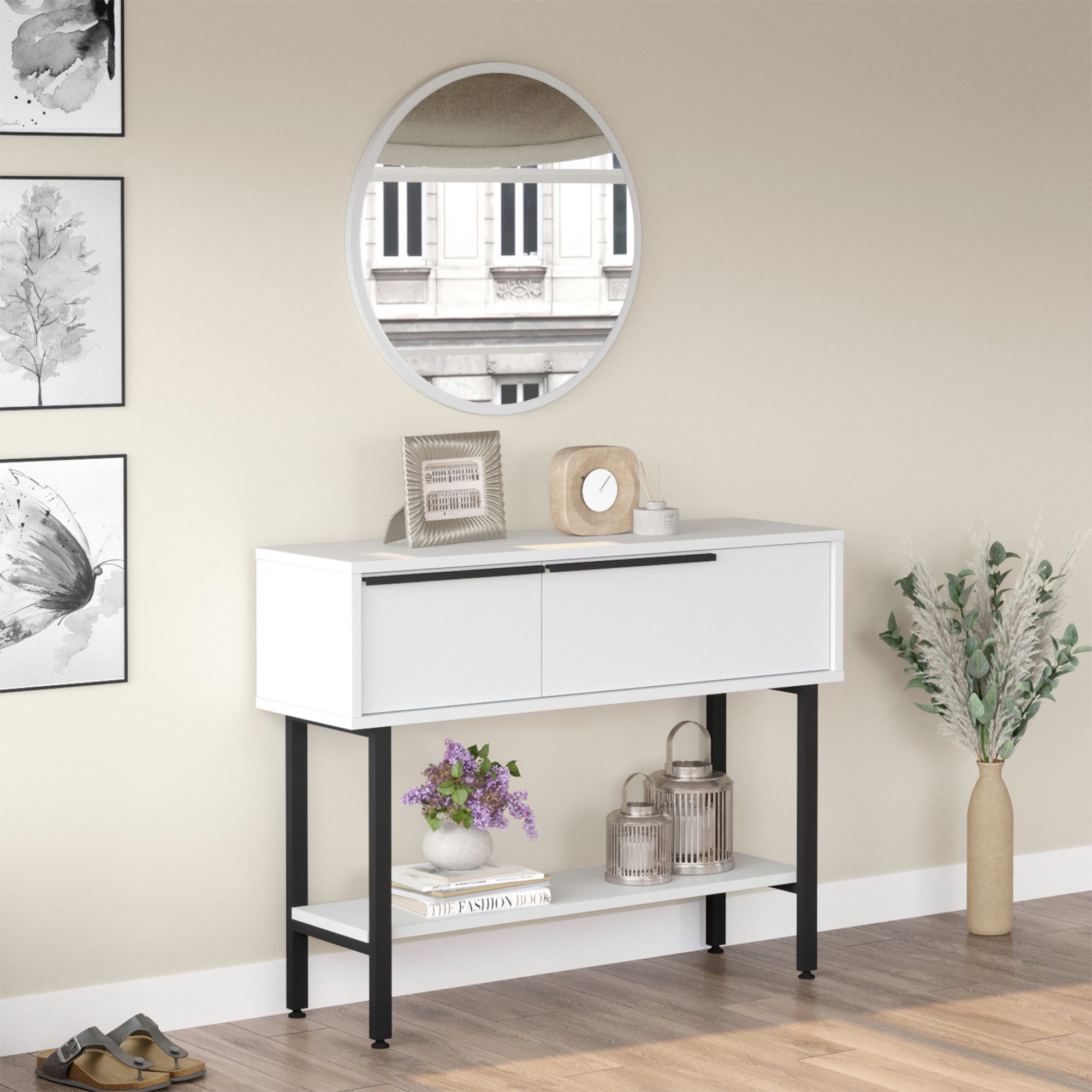 en.casa Konsolentisch, Flurtisch »Vesanto« 100x30x76 cm günstig online kaufen