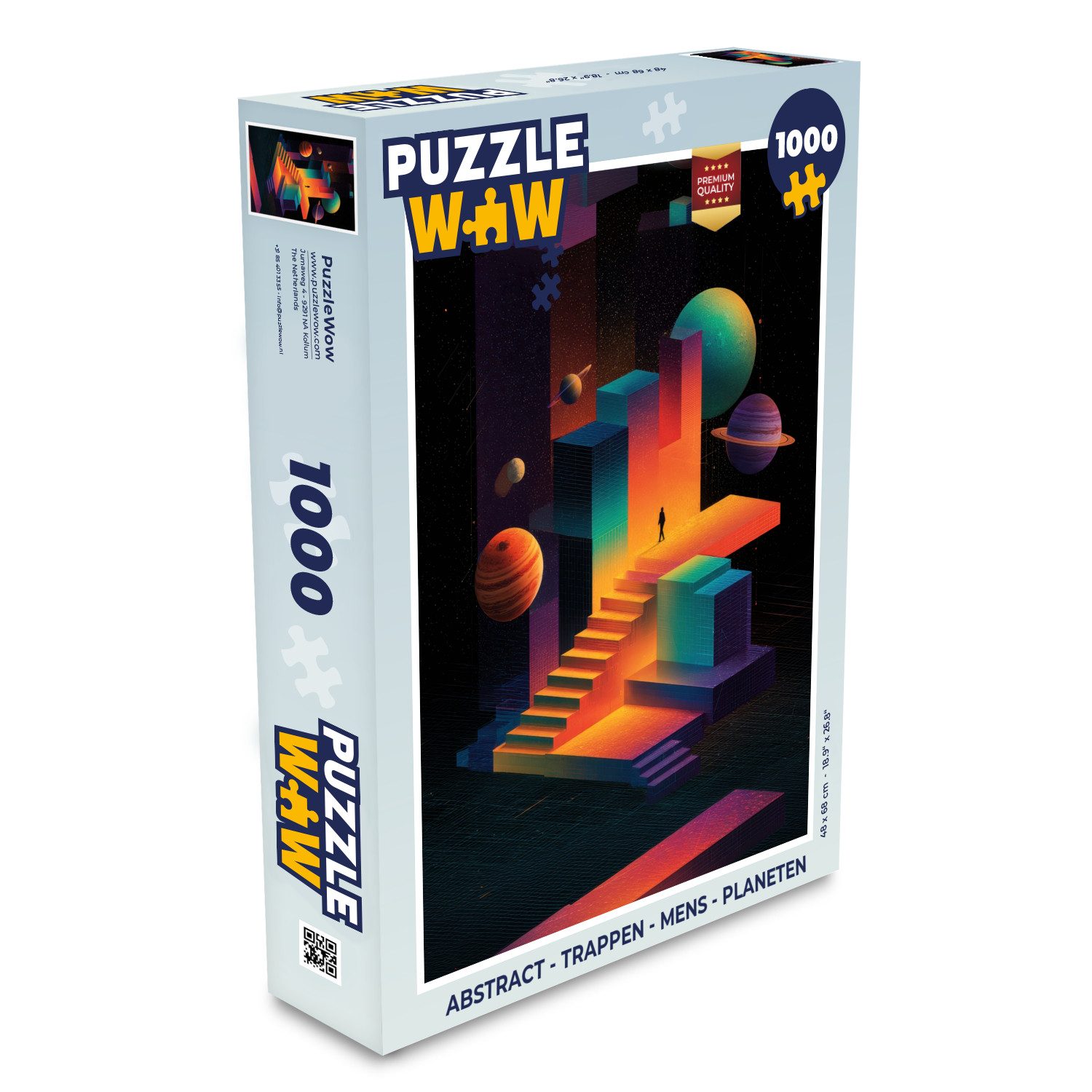 Puzzle Abstrakt - Treppe - Mensch - Planeten