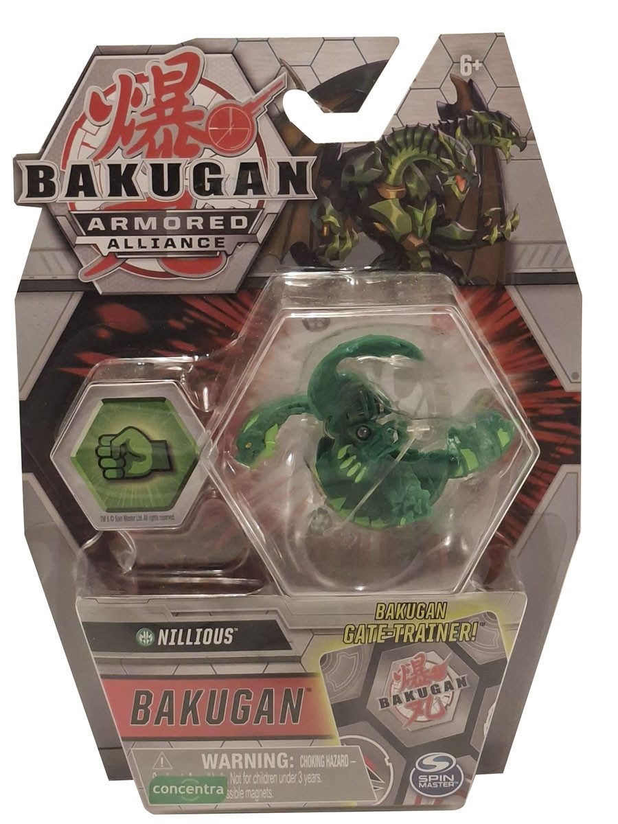 Spin Master Spielfigur Bakugan Armored Alliance Nillious grünTransformierbare Figur Gate Trai