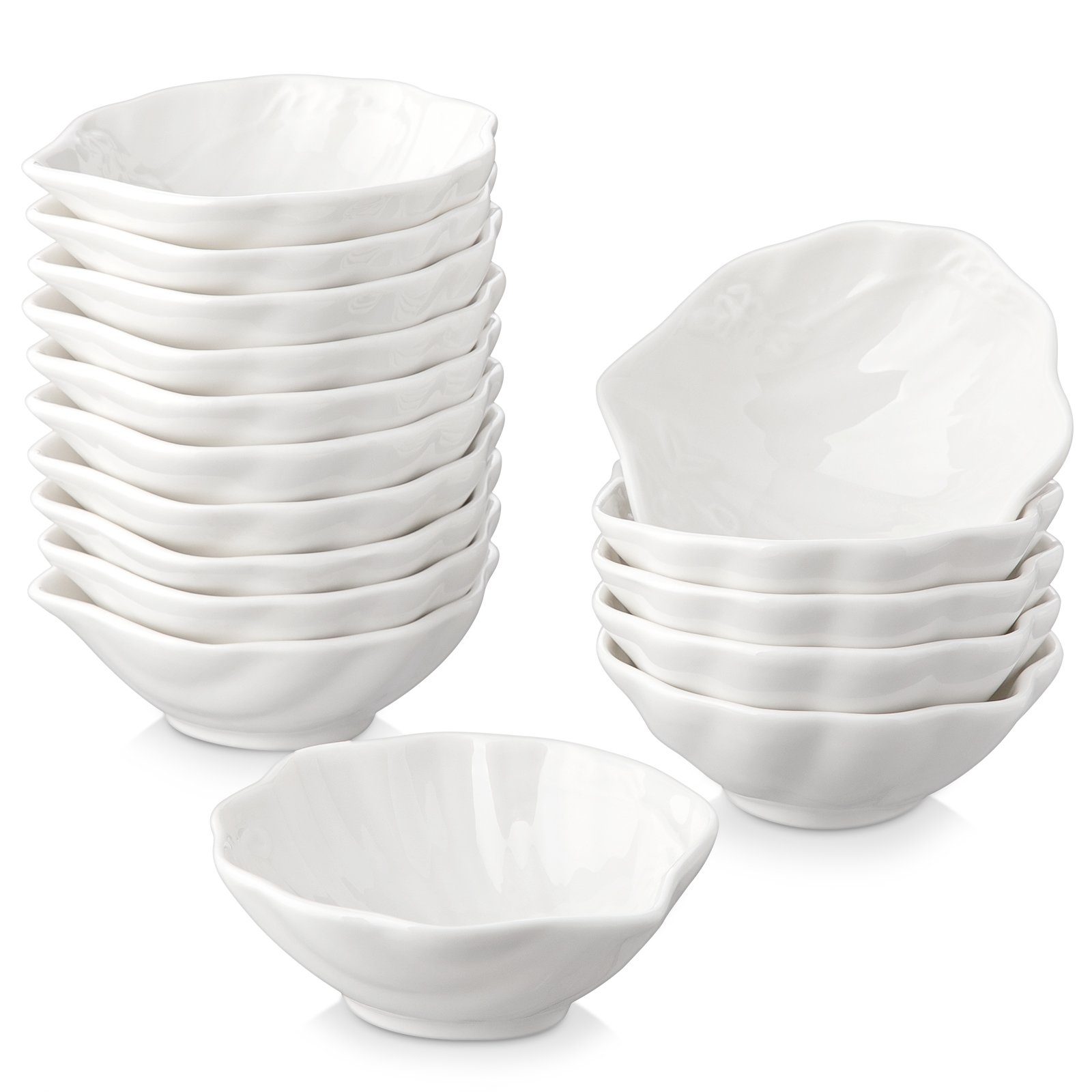 MALACASA Snackschale Ramekin.Dish, Porzellan, (16-tlg), mikrowellengeeignet