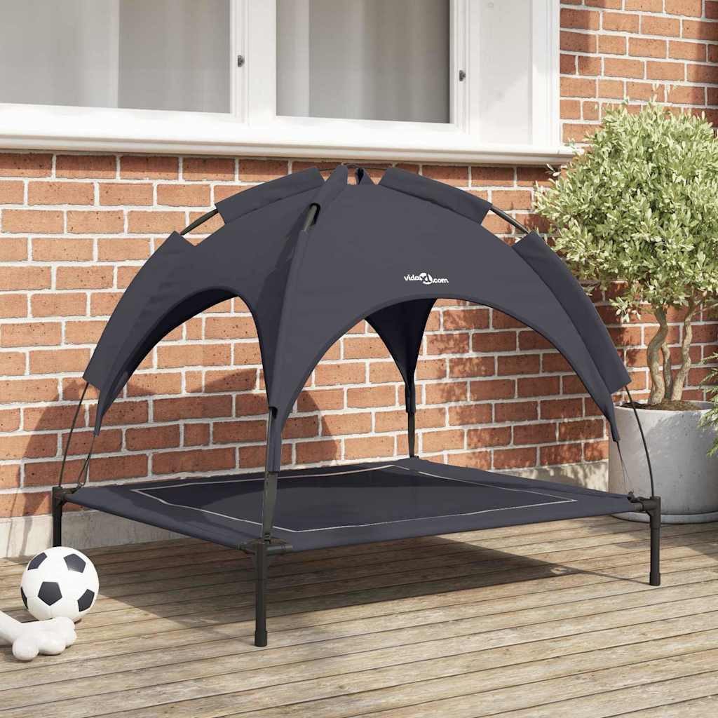 vidaXL Hundebett, Hundebett Schwarz 90 x 81 x 80,5 cm Stahl