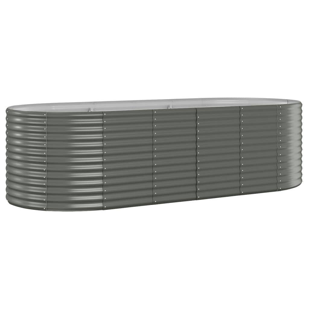 Hochbeet Verzinkter Stahl 249x100x68 cm Grau