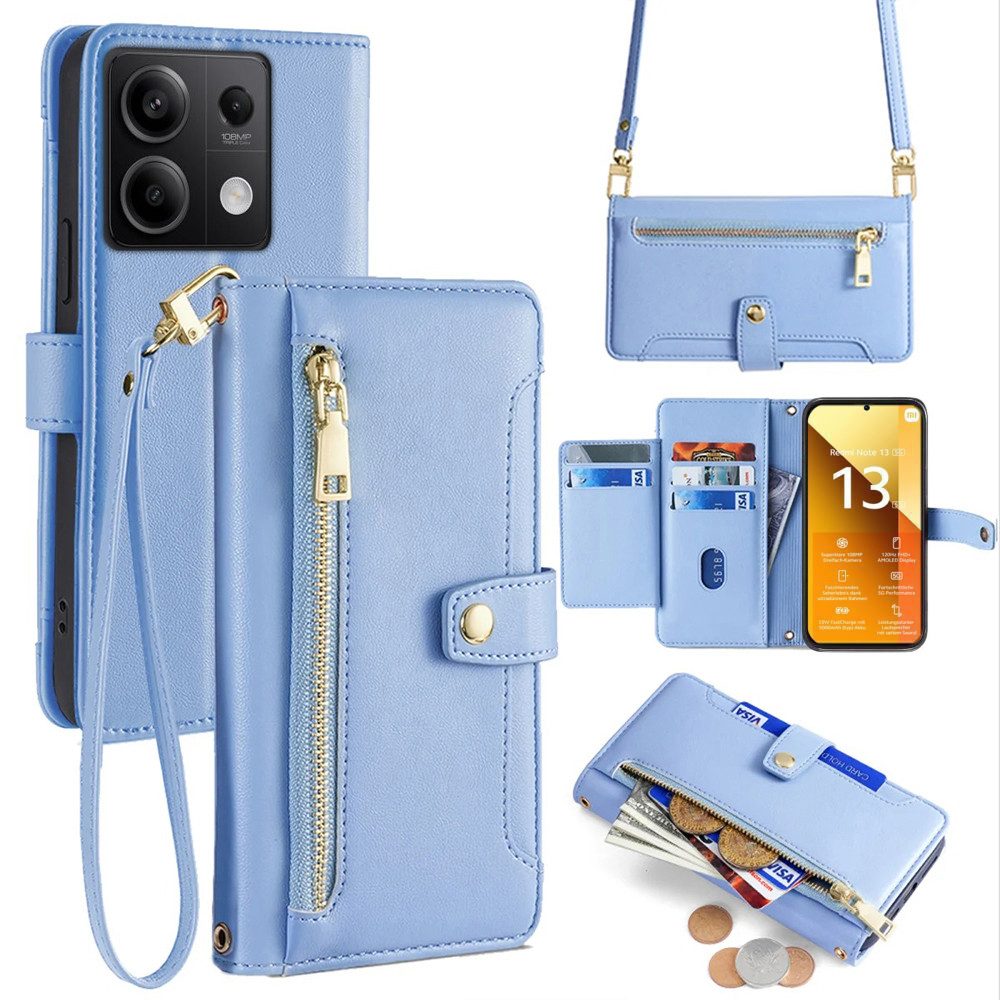 betterfon Handykette für Xiaomi Hülle mit Band PU Leder Umhängetasche, Hände frei – mit Silikonhülle & Schnur für flexiblen Alltag