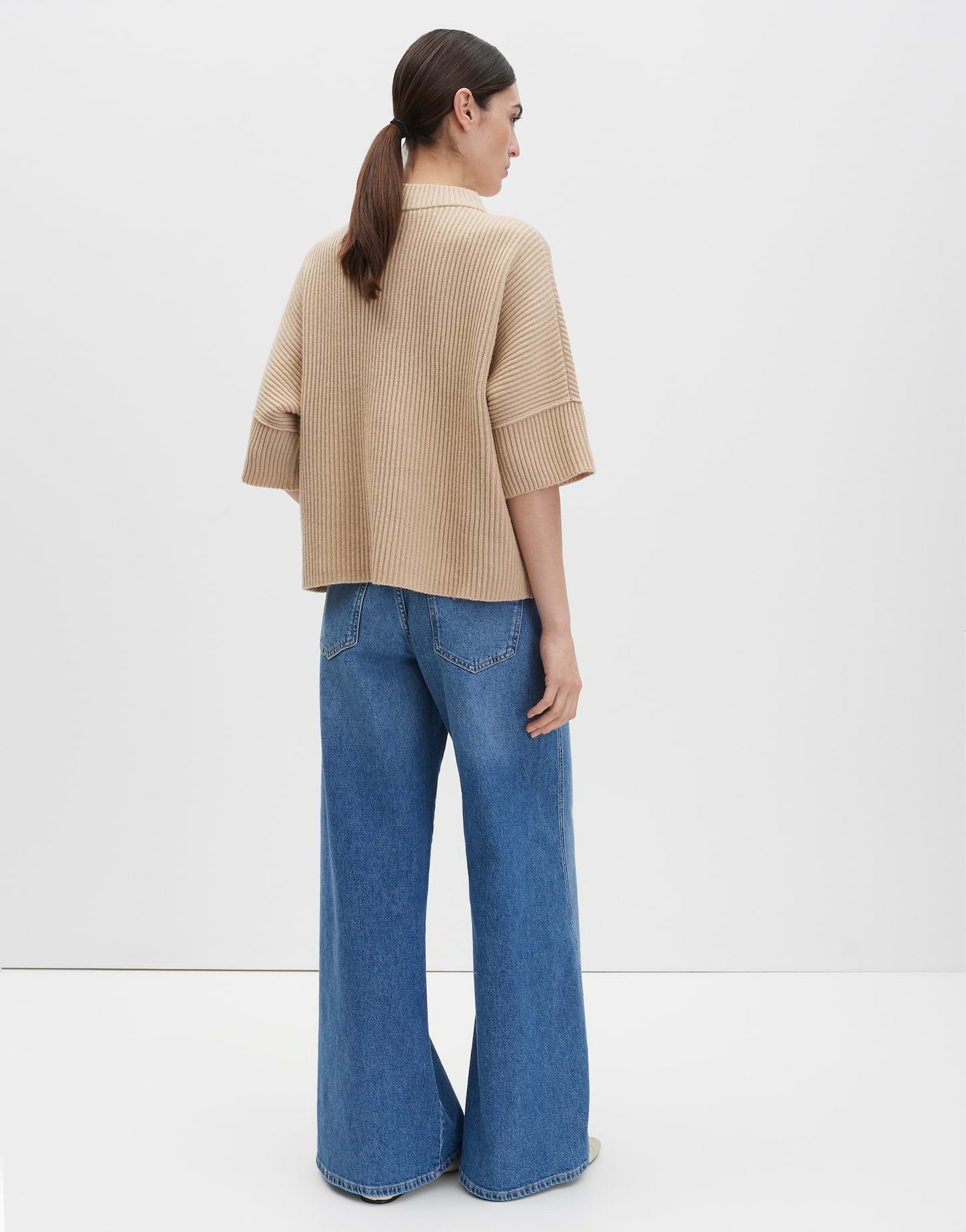 someday Strickpullover TALJA DETAIL Loose aus weichem Rippstrick oversized, Rippstruktur