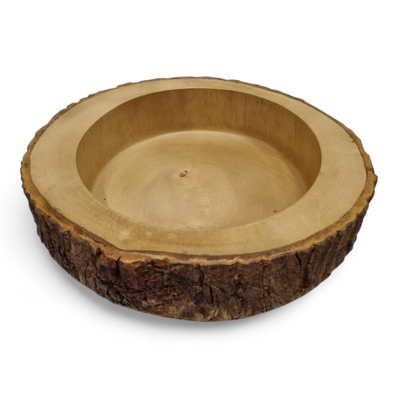 Kinaree Dekoschale Mango Holz Schale, Naturprodukt, Handgefertigt, Baumkante