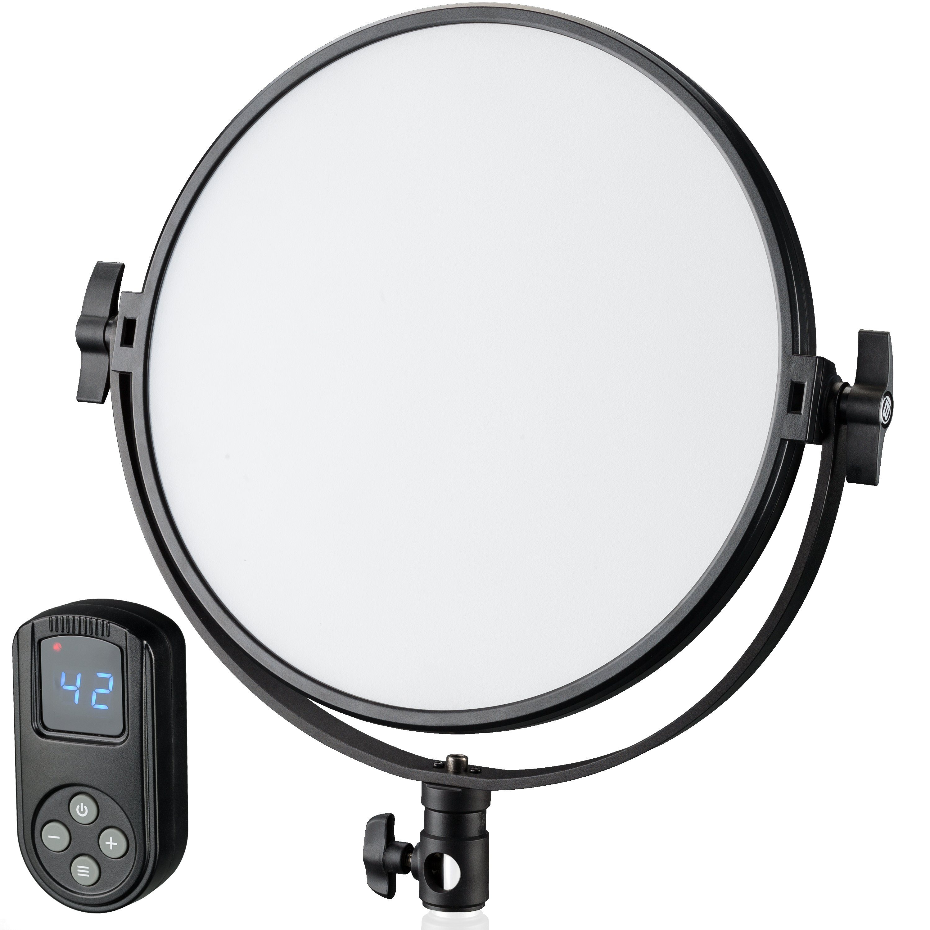 BRESSER Tageslichtlampe BRESSER BR-S60B Soft Bi-Color runde LED-Flächenleuchte 30 cm Durchmes…