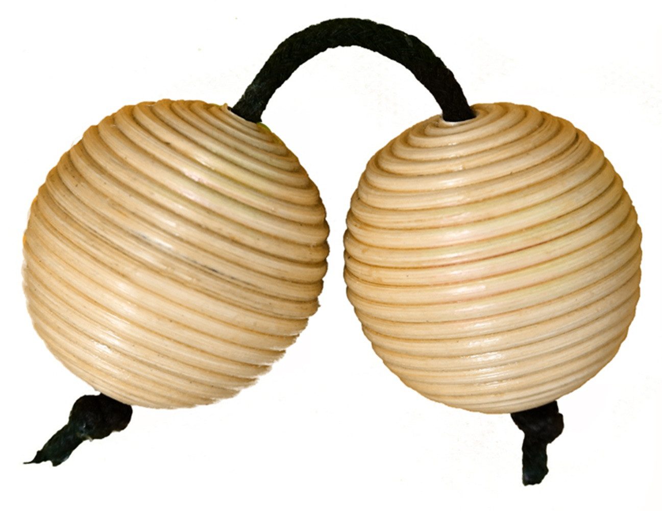 WORU Maraca Doppel-Maraka aus Rattan handgefertigte Percussion Rassel, 1-St.