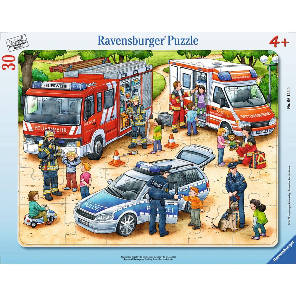 Ravensburger Rahmenpuzzle Spannende Berufe - Rahmenpuzzle, 30 Puzzleteile