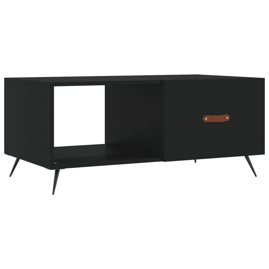 vidaXL Couchtisch Couchtisch Schwarz 90x50x40 cm Holzwerkstoff (1-St)