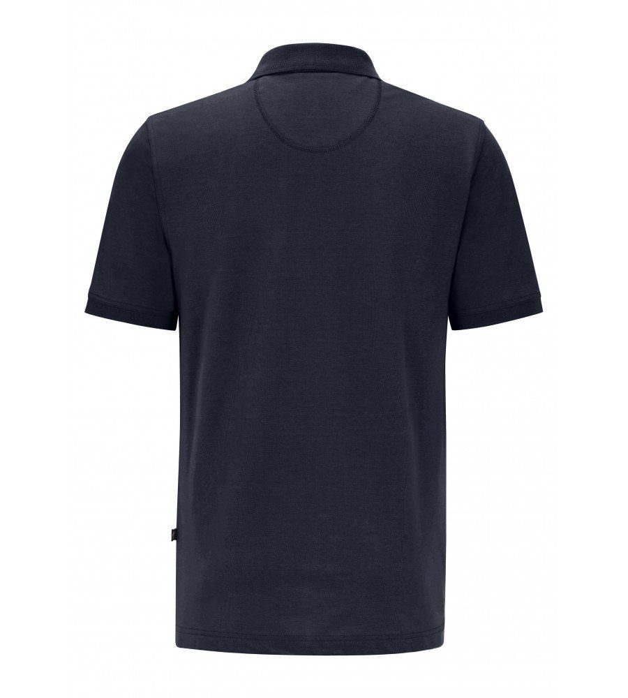 Poloshirt Baumwollmaterialmix, Marine Pikee-Polo, Stay Stretchanteil Hajo 20050 609 Hochwertiger Fresh,