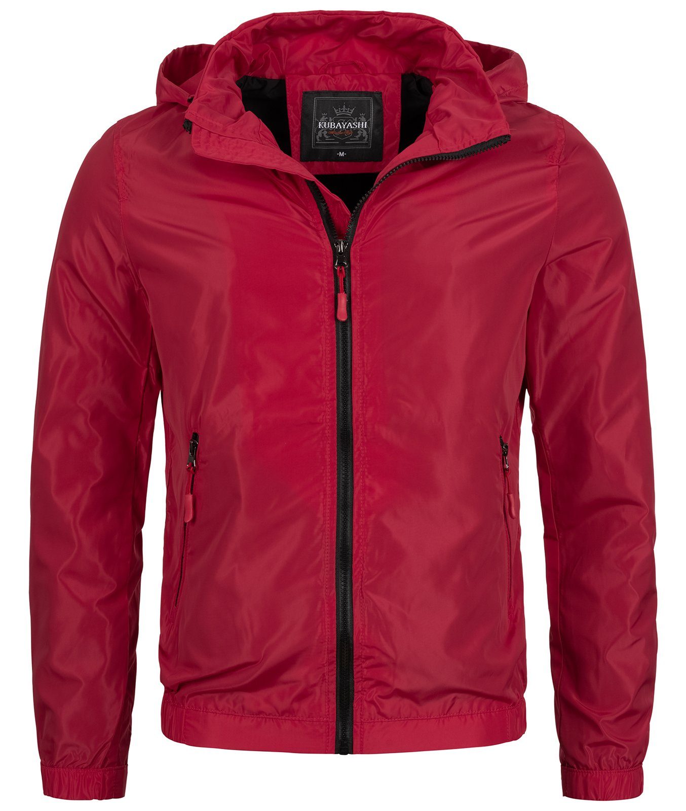 Rock Creek Windbreaker Herren Übergangsjacke mit Kapuze H-235 Weinrot