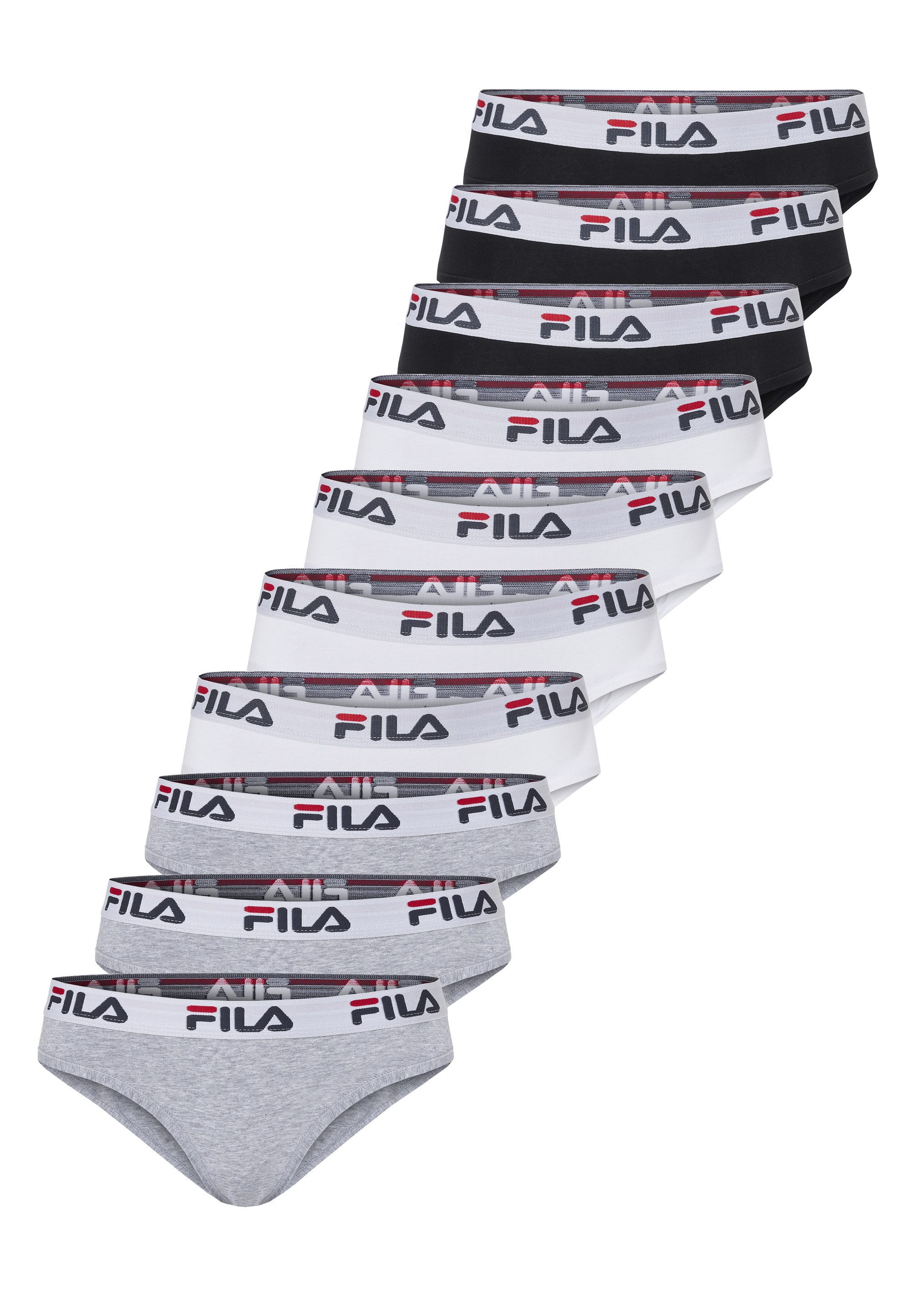 Fila Slip Logo (10-St) 10er-Pack mit normaler Taille und Logobund