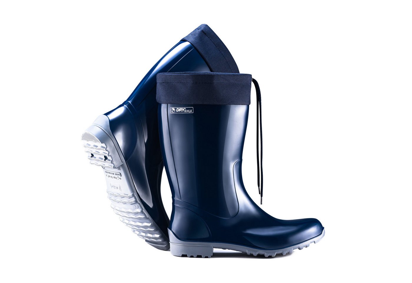 Fjordvik Himmelsken Schlupfstiefel SCF-Hochglanz 43 Dunkelblau Gummistiefel Perfekt für die Stadt Spaziergänge Gassigehen