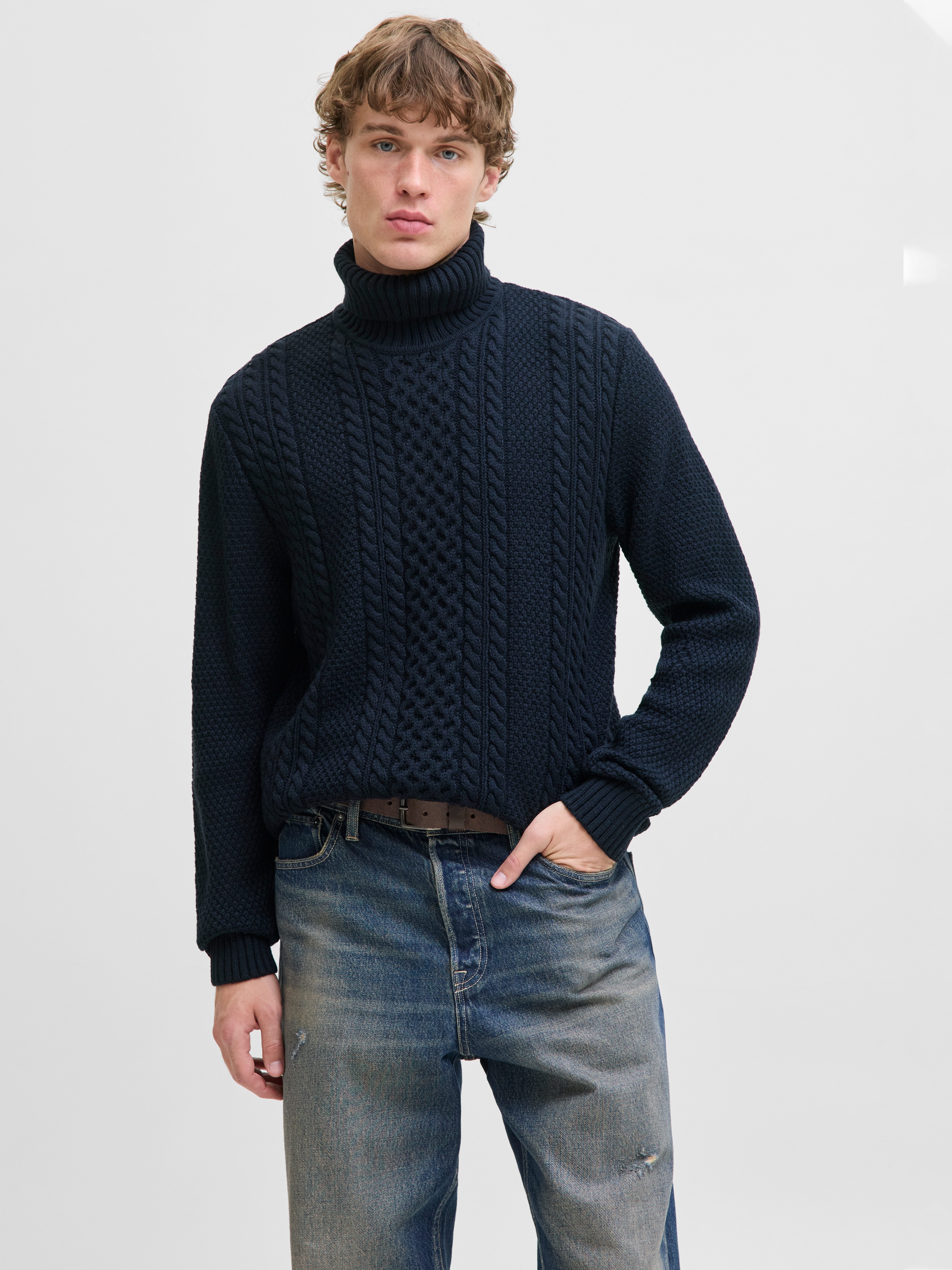 Jack & Jones Rollkragenpullover JJPAUL KNIT günstig online kaufen