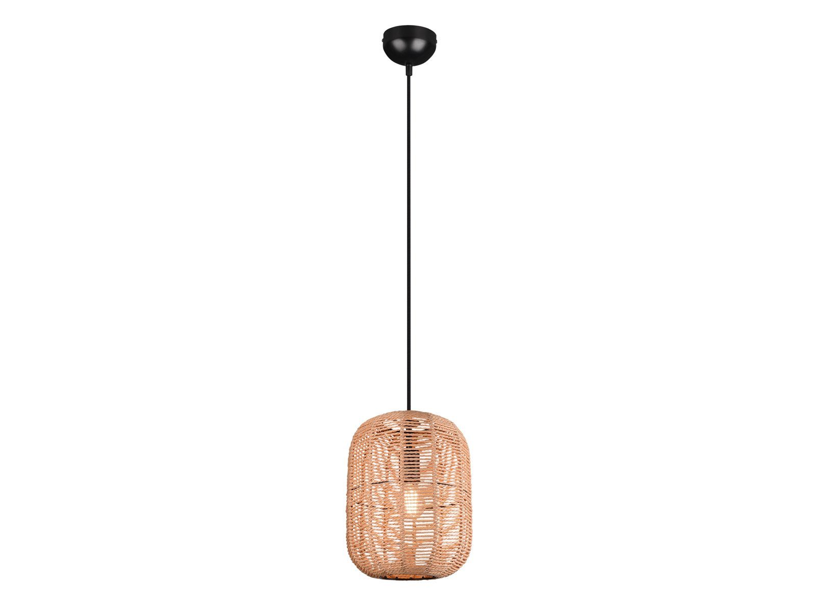 TRIO Leuchten LED Pendelleuchte, LED wechselbar, Warmweiß, Korblampe klein günstig online kaufen