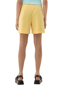 QS Shorts Regular: Shorts mit Viskose Logo